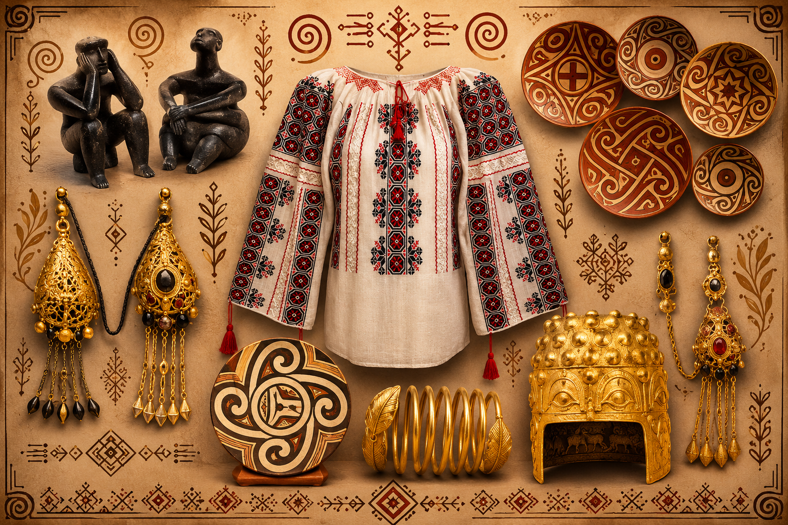 The Sacred Geometry of the Getae Ancestors: From the Art of the Cucuteni, Hamangia, and Schela Cladovei Cultures to Their Spirituality